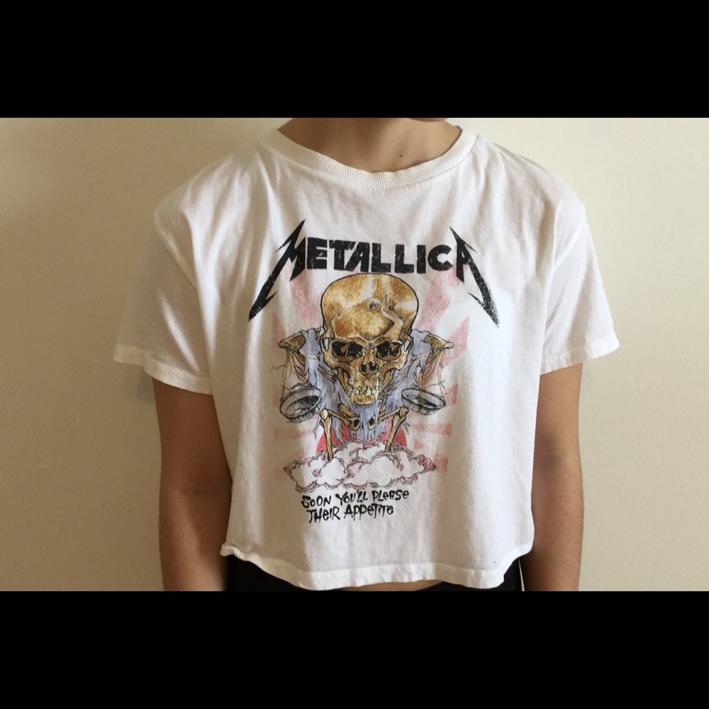 Metallica crop top